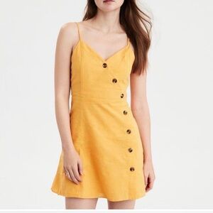 American Eagle Outfitters Yellow Mini Sundress